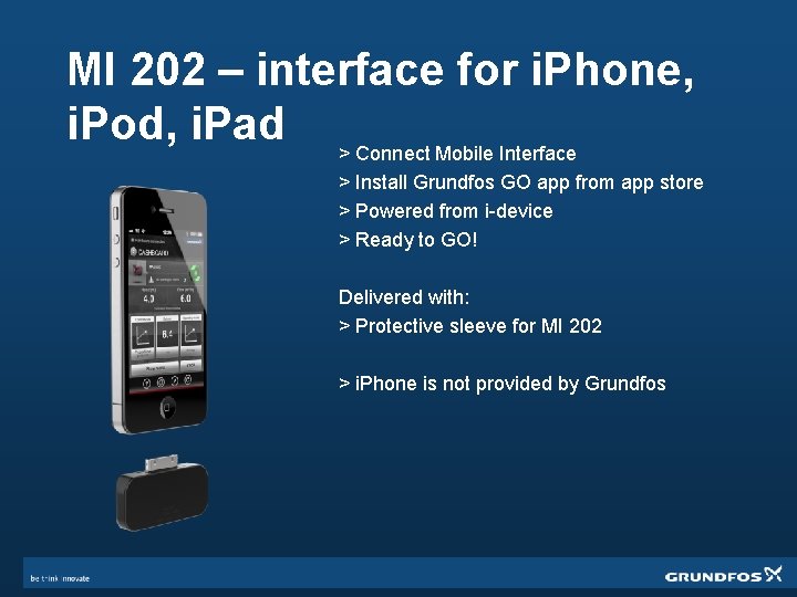 MI 202 – interface for i. Phone, i. Pod, i. Pad > Connect Mobile
