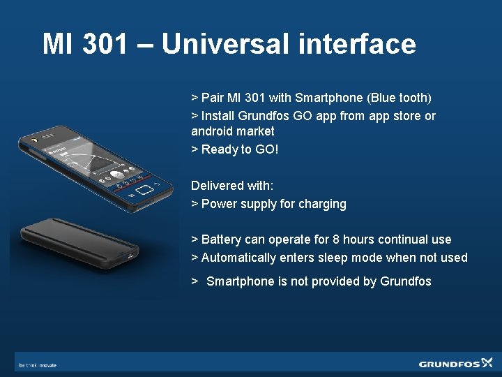 MI 301 – Universal interface > Pair MI 301 with Smartphone (Blue tooth) >