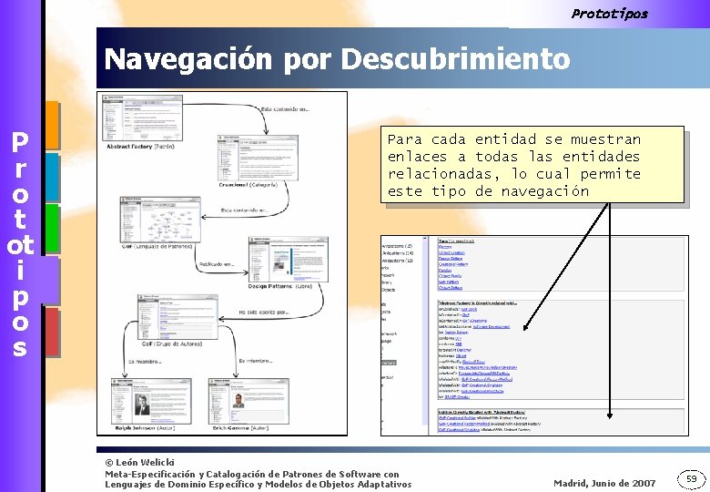 Prototipos Navegación por Descubrimiento P r o t ot i p o s Para