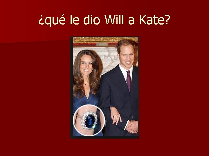 ¿qué le dio Will a Kate? 