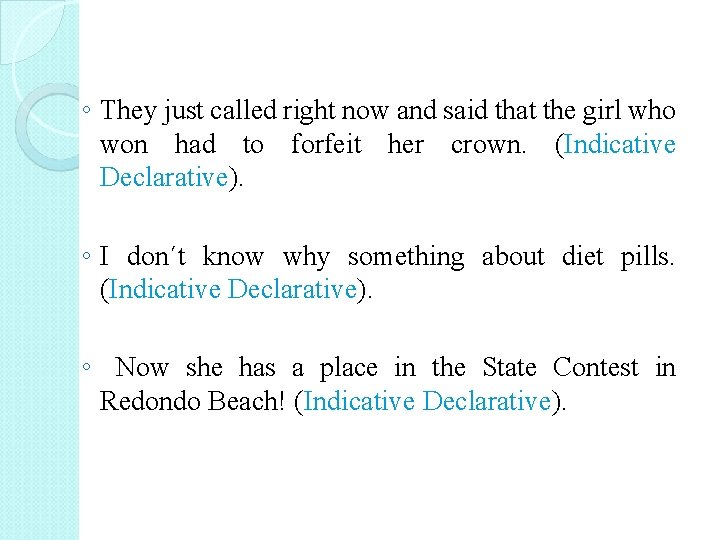 ◦ They just called right now and said that the girl who won had