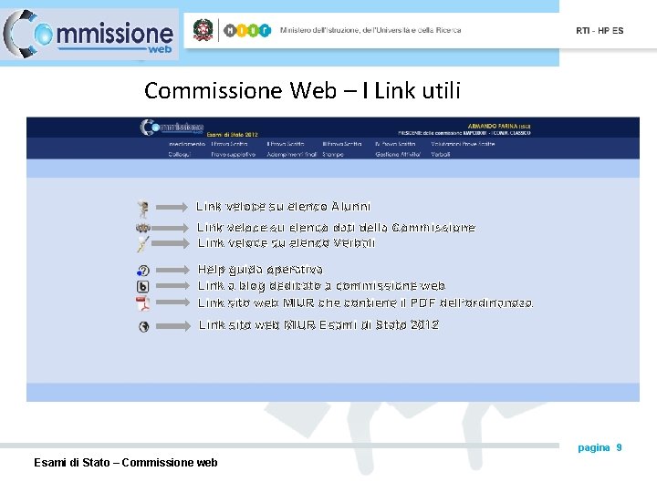 Commissione Web – I Link utili Link veloce su elenco Alunni Link veloce su