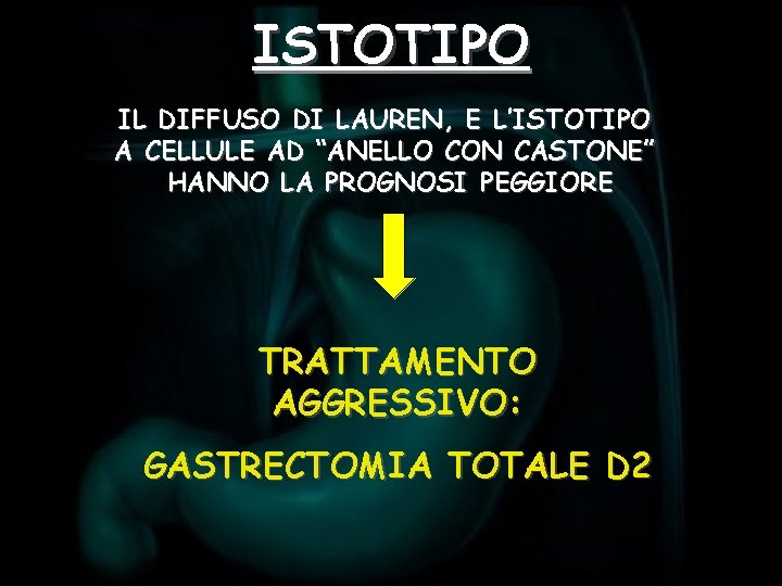 ISTOTIPO IL DIFFUSO DI LAUREN, E L’ISTOTIPO A CELLULE AD “ANELLO CON CASTONE” HANNO