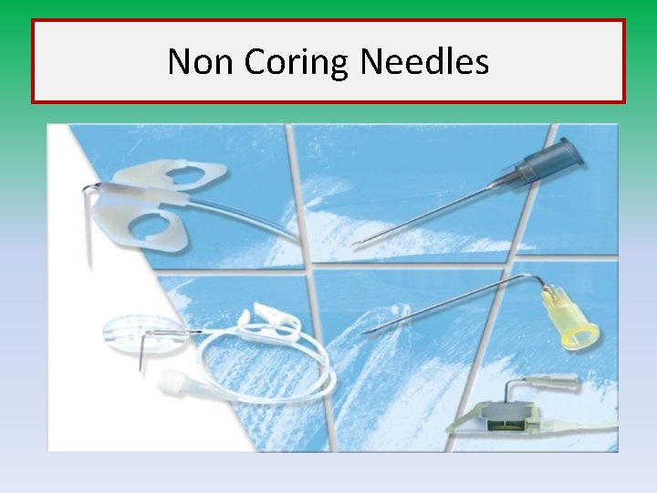 Non Coring Needles 