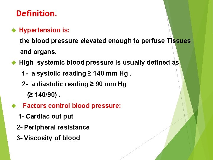 who high blood pressure definition