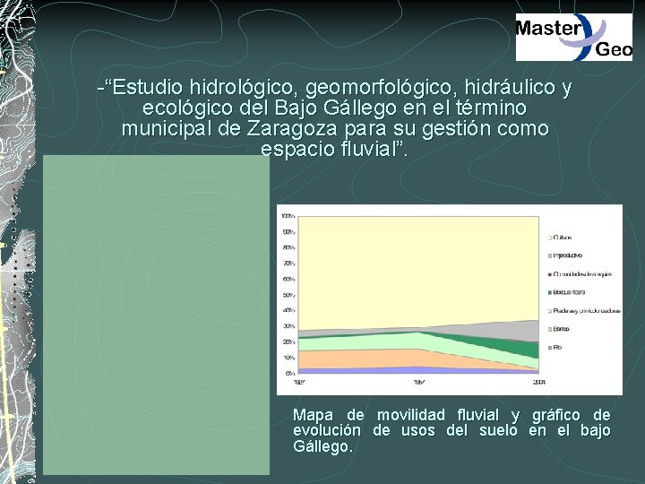 -“Estudio hidrológico, geomorfológico, hidráulico y ecológico del Bajo Gállego en el término municipal de