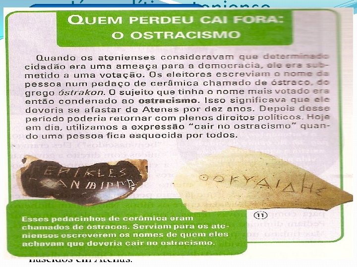 Já a política ateniense. . . Ei abestadú, a democrasia me Reformas políticas para