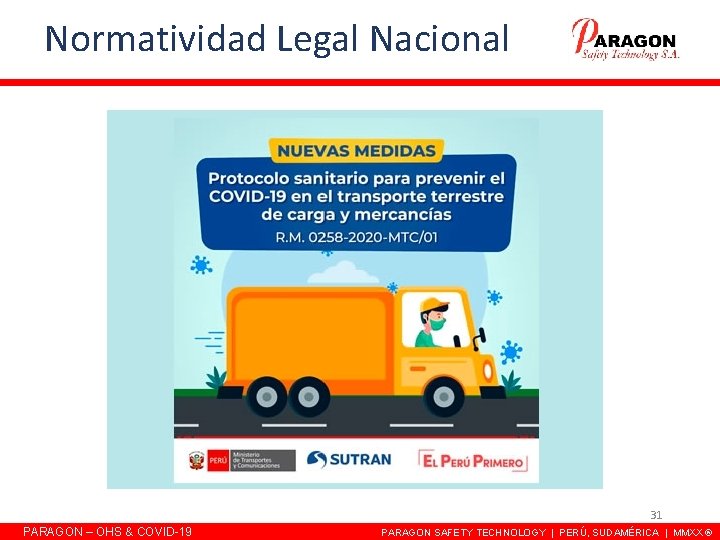 Normatividad Legal Nacional 31 PARAGON – OHS & COVID-19 PARAGON SAFETY TECHNOLOGY | PERÚ, Normatividad Legal Nacional 31 PARAGON – OHS & COVID-19 PARAGON SAFETY TECHNOLOGY | PERÚ,