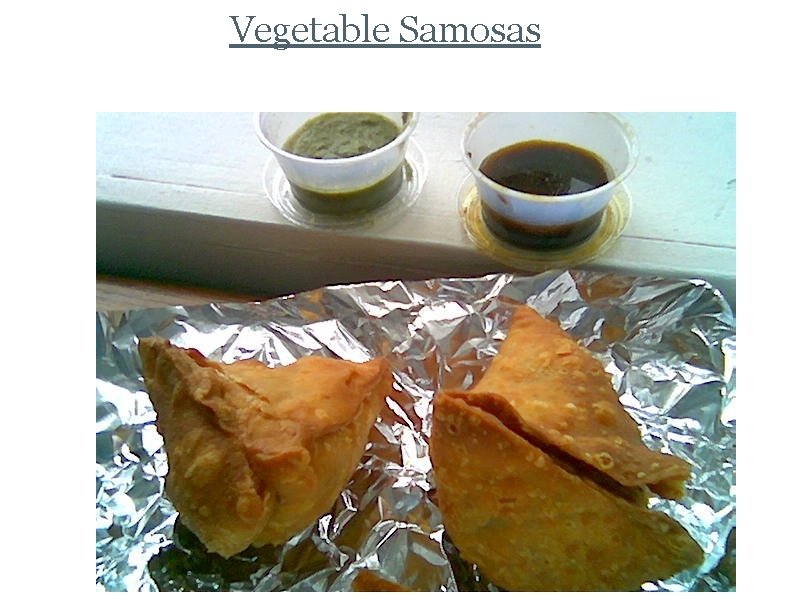 Vegetable Samosas 