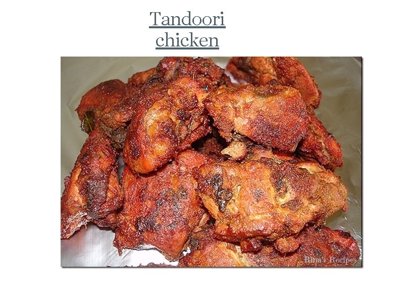 Tandoori chicken 