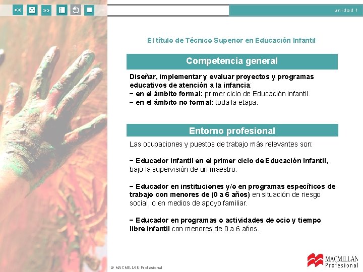 unidad 1 El título de Técnico Superior en Educación Infantil Competencia general Diseñar, implementar