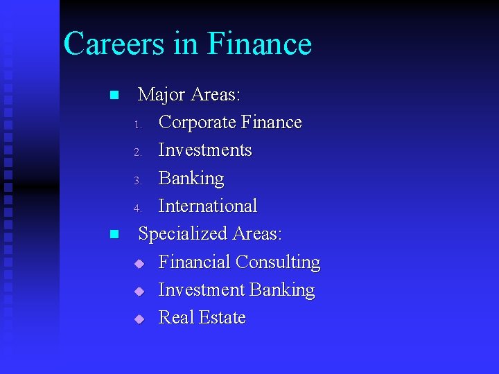 Finance Departments X 220 Presentation Professor Robert Klemkosky