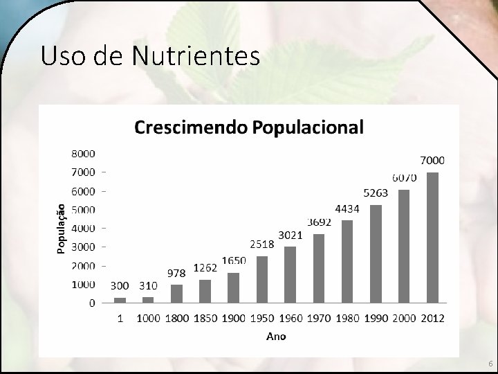 Uso de Nutrientes 6 