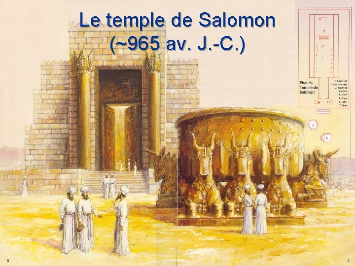 Le temple de Salomon (~965 av. J. -C. ) 