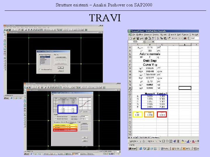 Strutture esistenti – Analisi Pushover con SAP 2000 TRAVI 