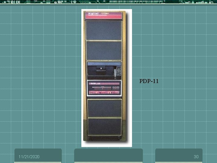 PDP-11 11/21/2020 30 