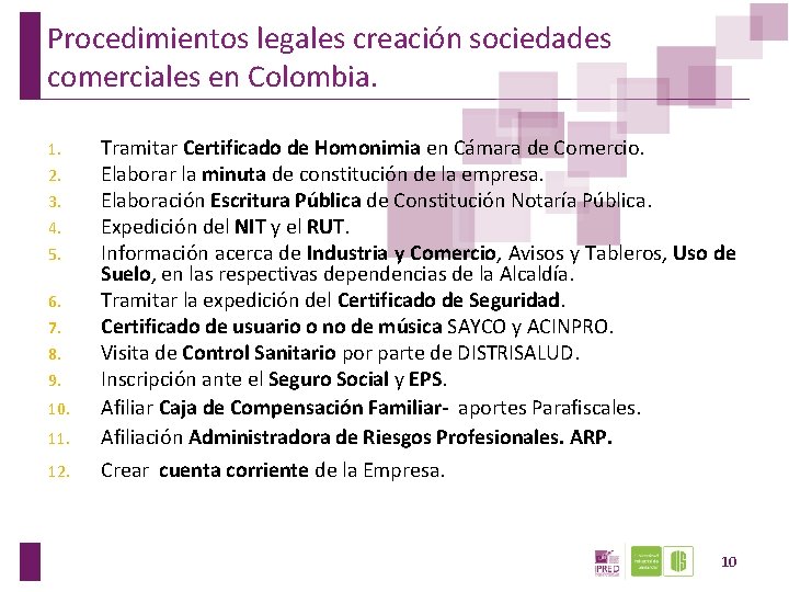 Procedimientos legales creación sociedades comerciales en Colombia. 11. Tramitar Certificado de Homonimia en Cámara