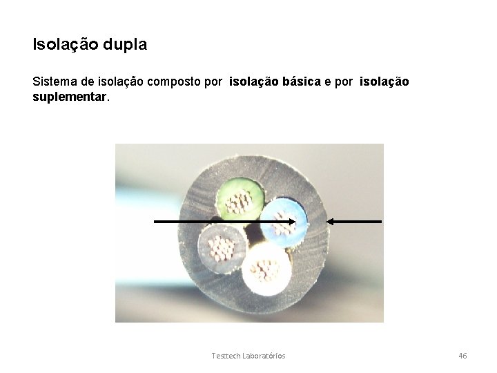 Isolação dupla Sistema de isolação composto por isolação básica e por isolação suplementar. Testtech