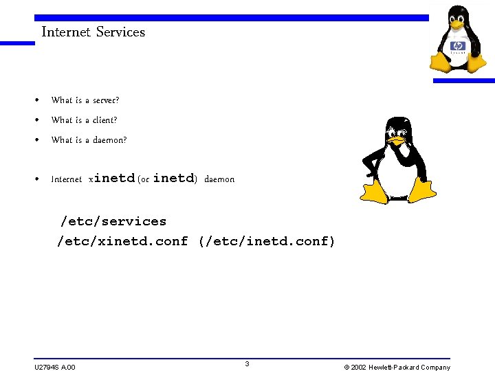 Internet Services • What is a server? • What is a client? • What Internet Services • What is a server? • What is a client? • What