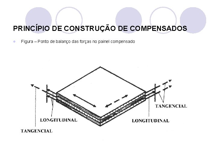 PRINCÍPIO DE CONSTRUÇÃO DE COMPENSADOS l Figura – Ponto de balanço das forças no