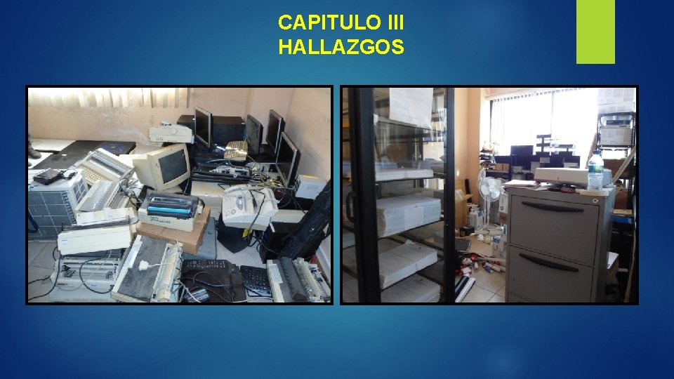 CAPITULO III HALLAZGOS 