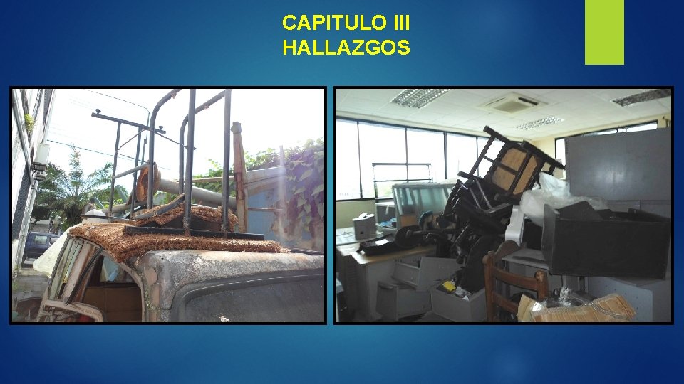 CAPITULO III HALLAZGOS 