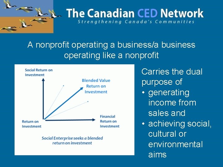 A nonprofit operating a business/a business operating like a nonprofit Carries the dual purpose