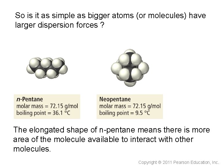 So is it as simple as bigger atoms (or molecules) have larger dispersion forces