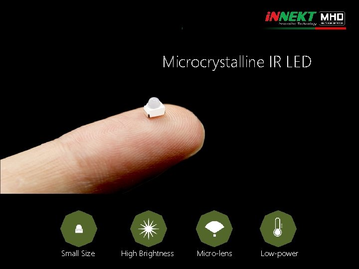 Microcrystalline IR LED Small Size High Brightness Micro-lens Low-power 