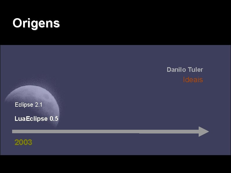 Origens Danilo Tuler Ideais Eclipse 2. 1 Lua. Eclipse 0. 5 2003 