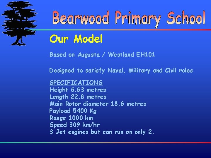 Our Model Based on Augusta / Westland EH 101 Designed to satisfy Naval, Military