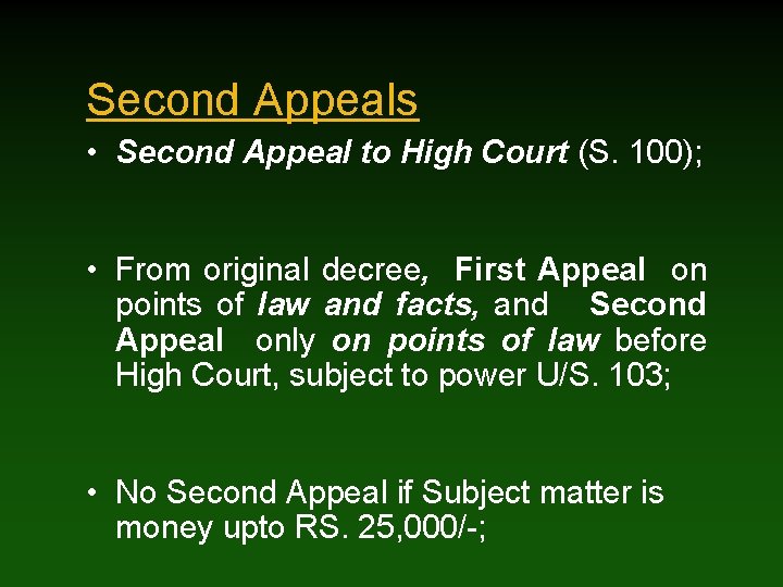 chief justice high court second appeal