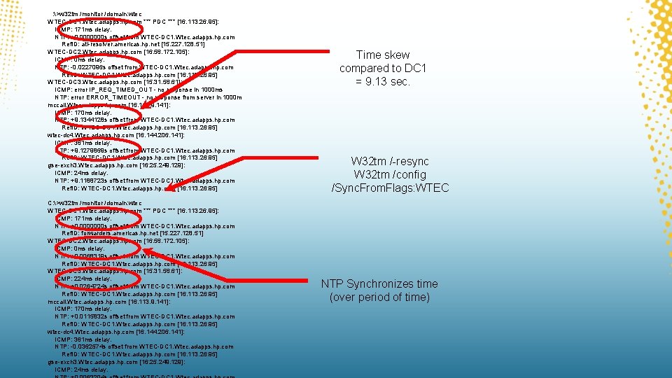 C: >w 32 tm /monitor /domain: wtec WTEC-DC 1. Wtec. adapps. hp. com *** C: >w 32 tm /monitor /domain: wtec WTEC-DC 1. Wtec. adapps. hp. com ***