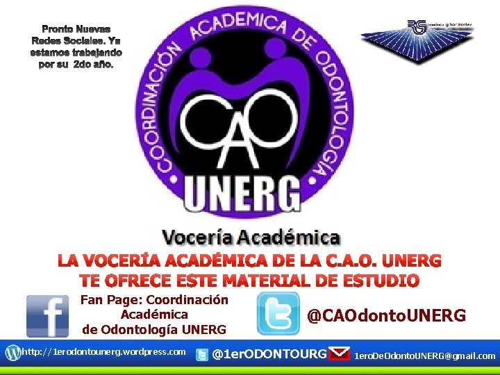 PREMOLARES INFERIORES Fan Page: Coordinación Académica de Odontología UNERG http: //1 erodontounerg. wordpress. com