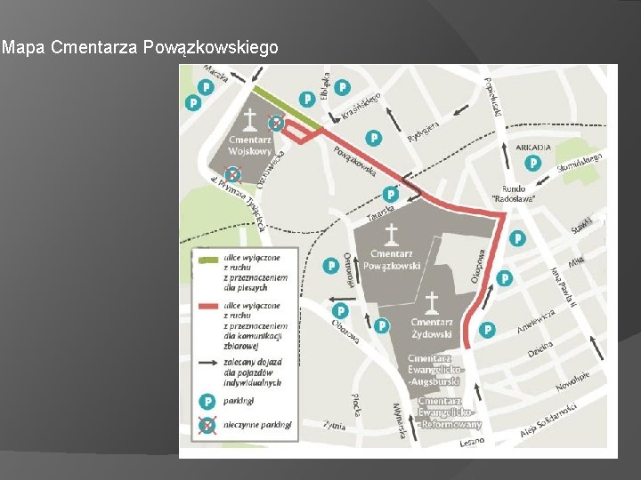 Mapa Cmentarza Powązkowskiego 