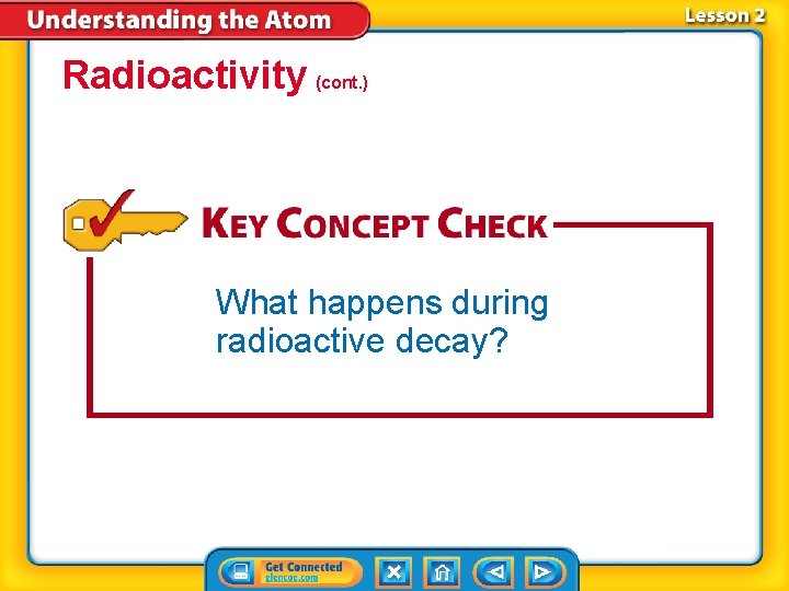 Radioactivity (cont. ) What happens during radioactive decay? 