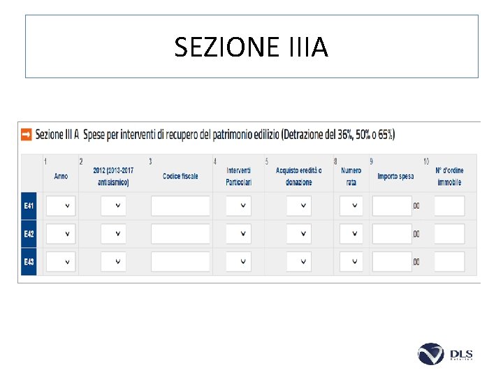 SEZIONE IIIA 