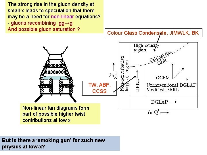 The strong rise in the gluon density at small-x leads to speculation that there