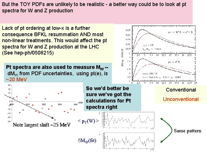 But the TOY PDFs are unlikely to be realistic - a better way could