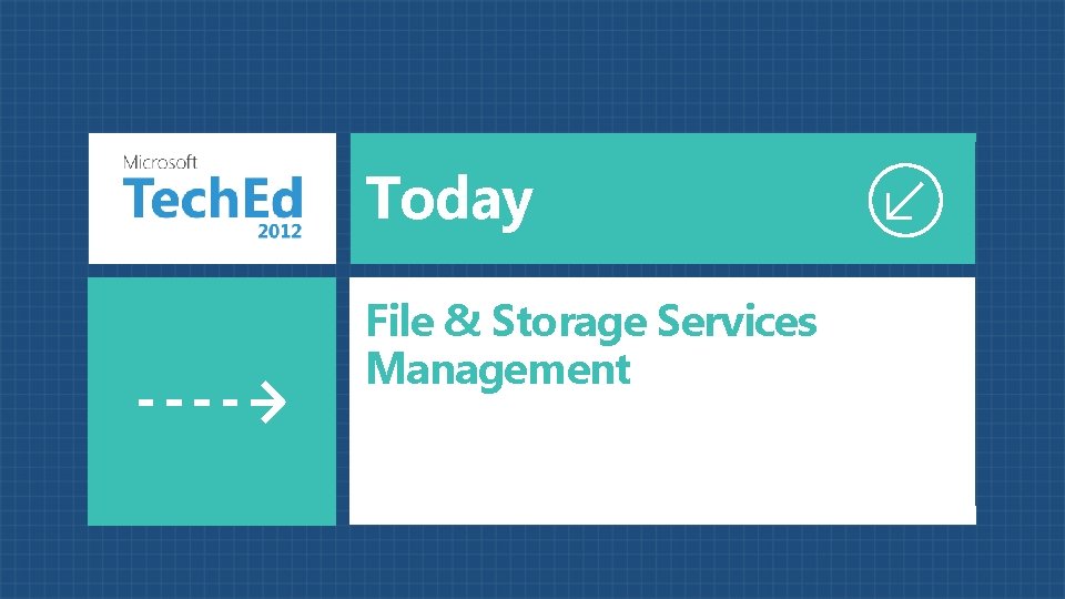 Today File & Storage Services Management 