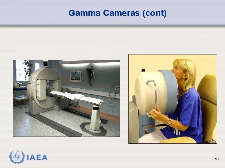 Gamma Cameras (cont) IAEA 31 