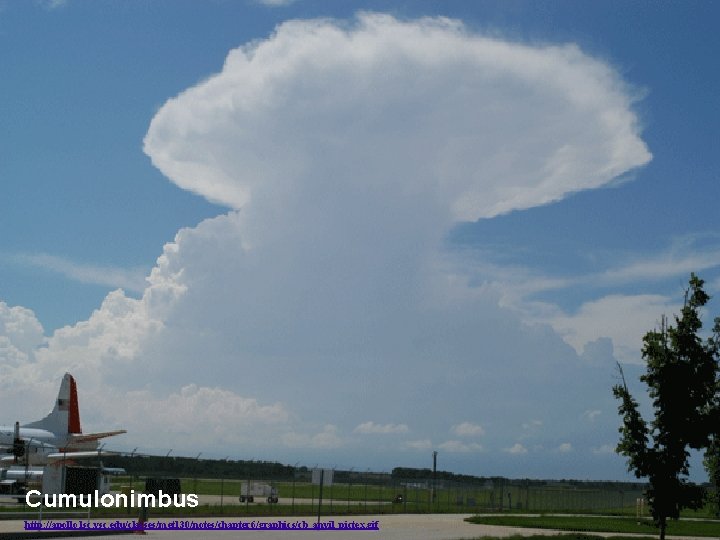 Cumulonimbus http: //apollo. lsc. vsc. edu/classes/met 130/notes/chapter 6/graphics/cb_anvil_pictex. gif 