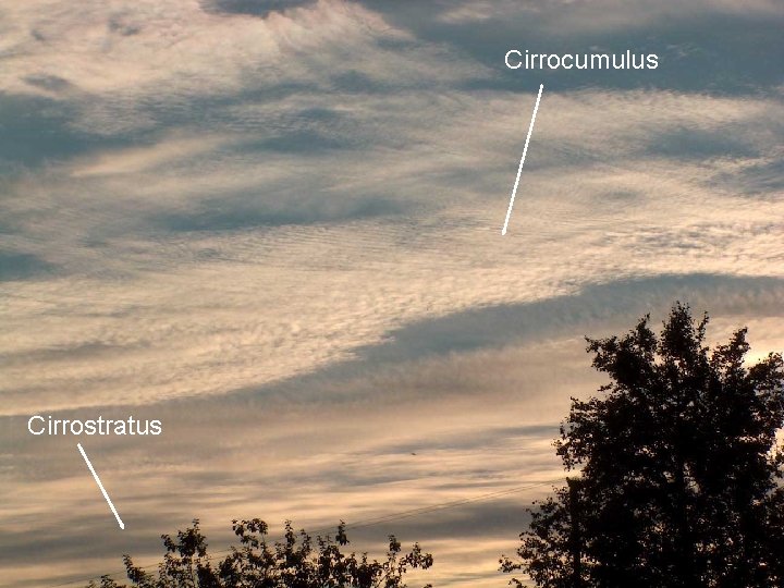 Cirrocumulus Cirrostratus 