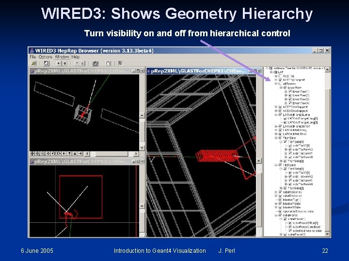 WIRED 3: Shows Geometry Hierarchy Turn visibility on and off from hierarchical control 6 WIRED 3: Shows Geometry Hierarchy Turn visibility on and off from hierarchical control 6