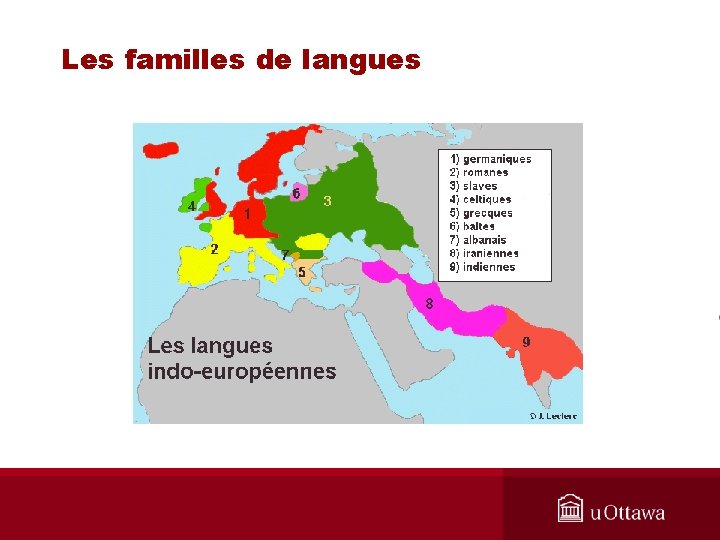 Les familles de langues 