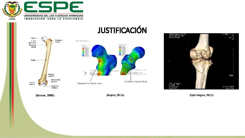 JUSTIFICACIÓN (Barone, 2000) (Gupta, 2016) (Optimagen, 2015) 