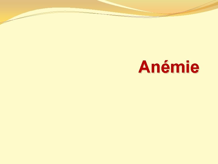 Anémie 