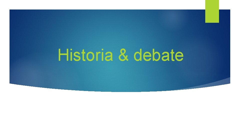 Historia & debate 