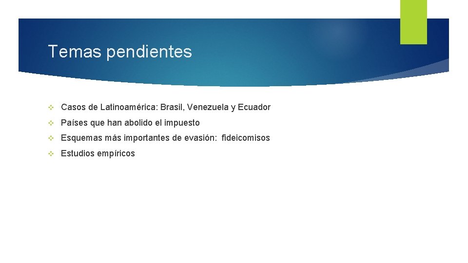 Temas pendientes v Casos de Latinoamérica: Brasil, Venezuela y Ecuador v Países que han
