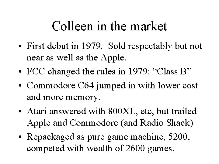 Colleen in the market • First debut in 1979. Sold respectably but not near Colleen in the market • First debut in 1979. Sold respectably but not near
